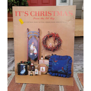 Painting Book It's Christmas From the Oil Rig Folk Art Design and How To Vtg